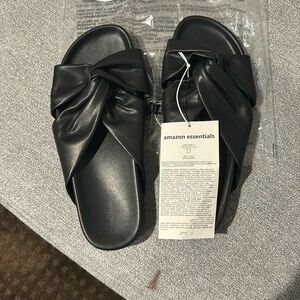 Never worn black Amazon sandals